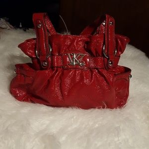 Glossy red purse